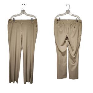 Ann Taylor Loft Wide Leg Dress Pants Khaki Size 12